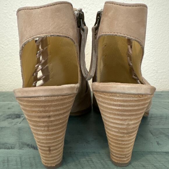 Paul Green Size 9 Sabrina Sandal Sisal Nubuk 3 1/2" Stacked Heel - Picture 9 of 15